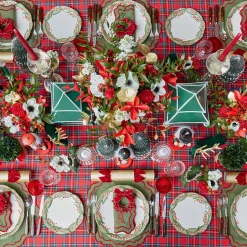 Table Linen Sets | Mrs. Alice Monogram<Mrs. Alice Katherine Green & Red Placemats & Napkins (Set of 4)