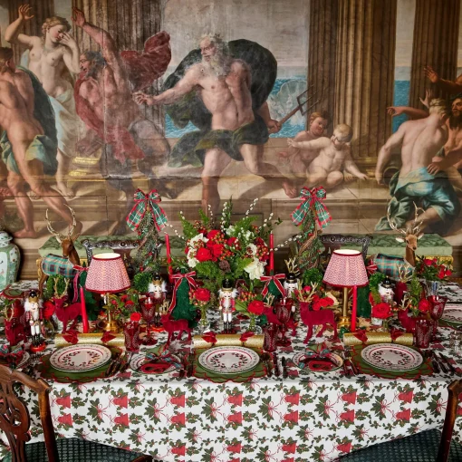 Placemats<Mrs. Alice Katherine Green & Red Placemats (Set of 4)