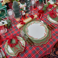 Placemats<Mrs. Alice Katherine Green & Red Placemats (Set of 4)