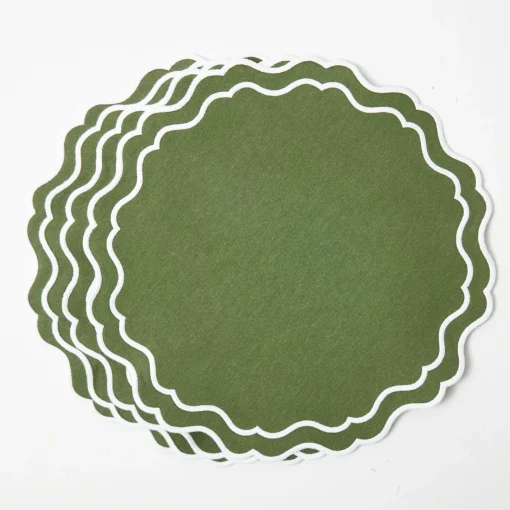 Placemats<Mrs. Alice Katherine Green Placemats (Set of 4)