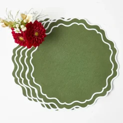 Placemats<Mrs. Alice Katherine Green Placemats (Set of 4)