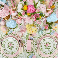 Placemats<Mrs. Alice Katherine Pink & Green Placemats (Set of 4)