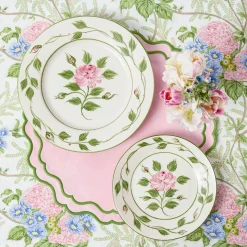 Placemats<Mrs. Alice Katherine Pink & Green Placemats (Set of 4)