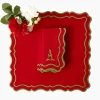 Napkins | Mrs. Alice Monogram<Mrs. Alice Katherine Red & Green Napkins (Set of 4)
