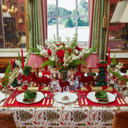 Napkins | Mrs. Alice Monogram<Mrs. Alice Katherine Red & Green Napkins (Set of 4)