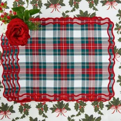 Placemats<Mrs. Alice Katherine Tartan Placemats (Set of 4)