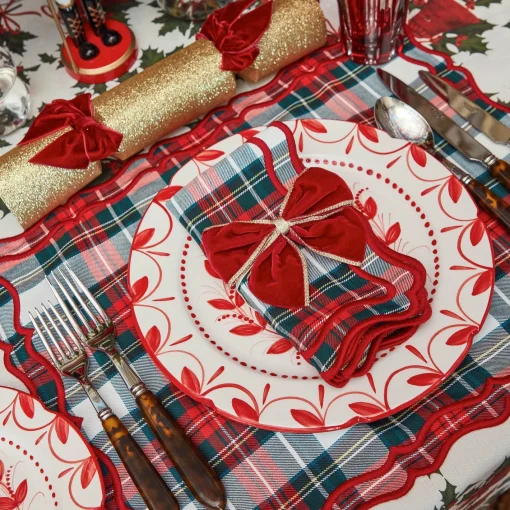 Placemats<Mrs. Alice Katherine Tartan Placemats (Set of 4)