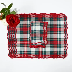 Placemats<Mrs. Alice Katherine Tartan Placemats (Set of 4)