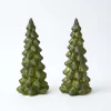 Christmas Decorations<Mrs. Alice Large Emerald Glass Christmas Tree (Pair)