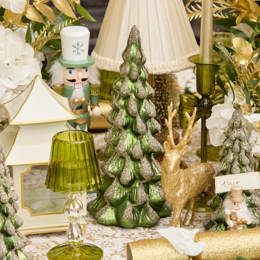 Christmas Decorations<Mrs. Alice Large Emerald Glass Christmas Tree (Pair)