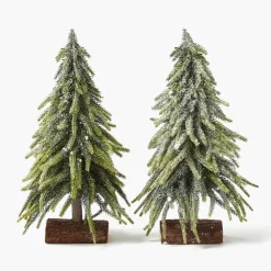 Christmas Decorations<Mrs. Alice Large Frosted Fir Tree (Pair)