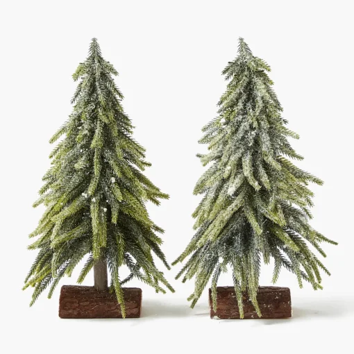 Christmas Decorations<Mrs. Alice Large Frosted Fir Tree (Pair)