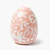 Spring Decorations<Mrs. Alice Large Pink Floral Tole Egg