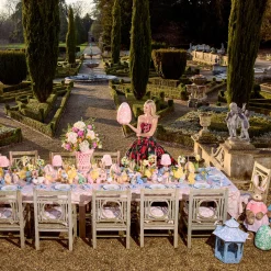Spring Decorations<Mrs. Alice Large Yellow Floral Tole Egg