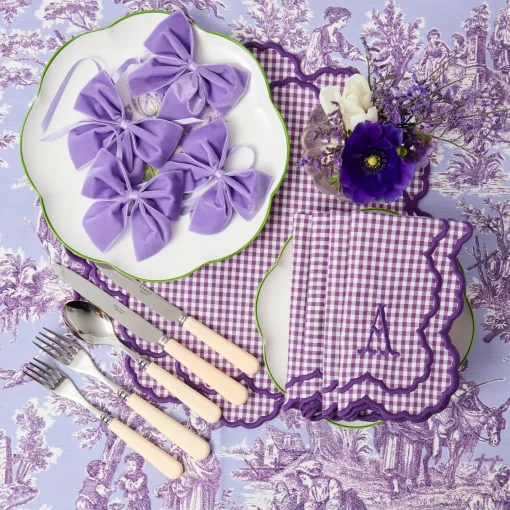 Napkin Rings & Bows<Mrs. Alice Lilac Velvet Napkin Bows (Set of 4)