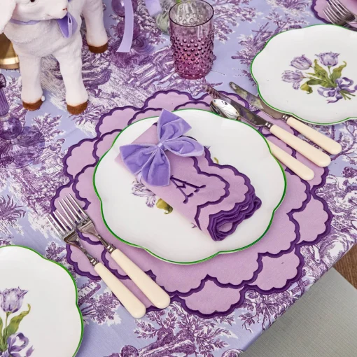 Napkin Rings & Bows<Mrs. Alice Lilac Velvet Napkin Bows (Set of 4)