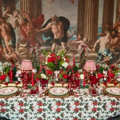 Placemats<Mrs. Alice Lily Green & Red Placemats (Set of 4)