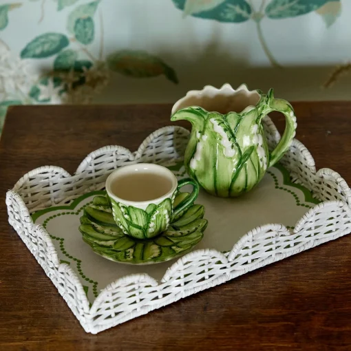 Teaware | For Her<Mrs. Alice Lily of the Valley Espresso Cup & Saucer