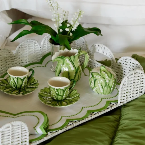 Teaware | For Her<Mrs. Alice Lily of the Valley Espresso Cup & Saucer