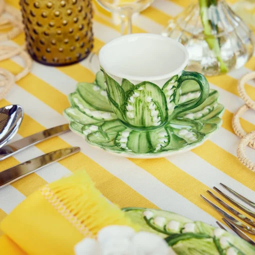 Teaware | For Her<Mrs. Alice Lily of the Valley Espresso Cup & Saucer