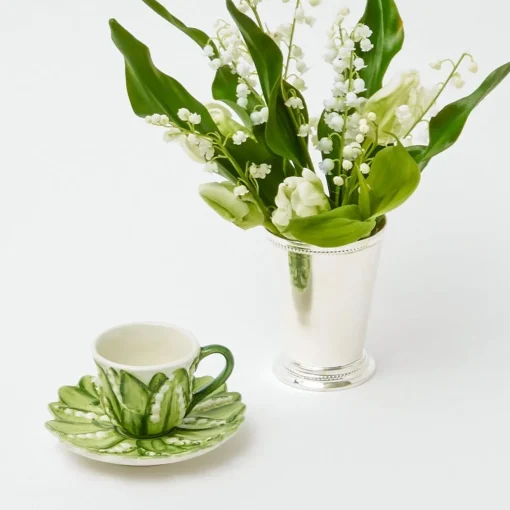 Teaware | For Her<Mrs. Alice Lily of the Valley Espresso Cup & Saucer