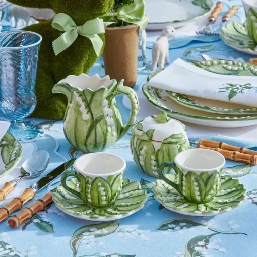 Teaware | For Her<Mrs. Alice Lily of the Valley Espresso Cup & Saucer