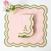 Napkins | Mrs. Alice Monogram<Mrs. Alice Lily Pink & Green Napkins (Set of 4)