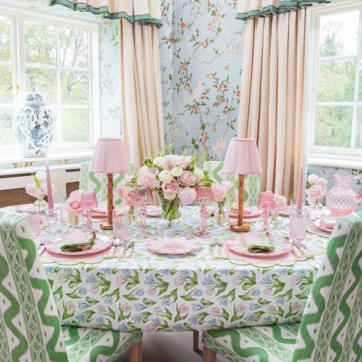 Table Linen Sets | Mrs. Alice Monogram<Mrs. Alice Lily Pink & Green Placemats & Napkins (Set of 4)