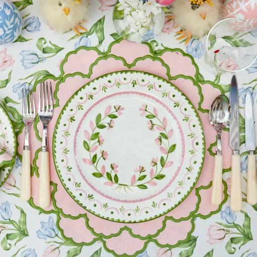 Table Linen Sets | Mrs. Alice Monogram<Mrs. Alice Lily Pink & Green Placemats & Napkins (Set of 4)