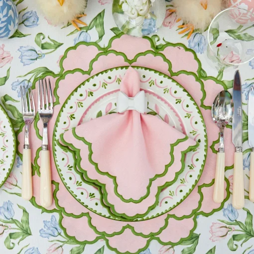 Placemats | For Her<Mrs. Alice Lily Pink & Green Placemats (Set of 4)