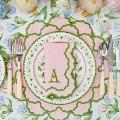 Table Linen Sets | Mrs. Alice Monogram<Mrs. Alice Lily Pink & Green Placemats & Napkins (Set of 4)