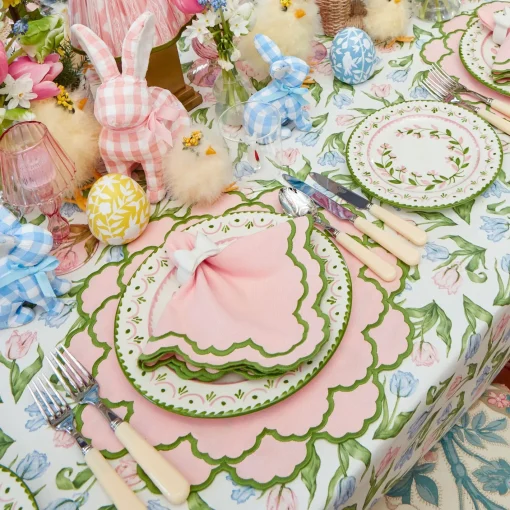 Placemats | For Her<Mrs. Alice Lily Pink & Green Placemats (Set of 4)