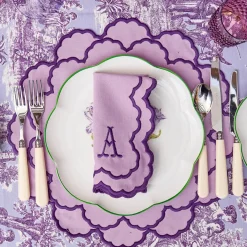 Placemats<Mrs. Alice Lily Purple Placemats (Set of 4)