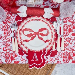 Table Linen Sets | Mrs. Alice Monogram<Mrs. Alice Lily Red & White Placemats & Napkins (Set of 4)
