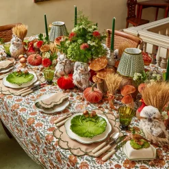 Placemats<Mrs. Alice Lily Sand & Green Placemats (Set of 4)