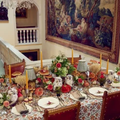 Placemats<Mrs. Alice Lily Sand & Green Placemats (Set of 4)