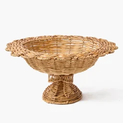 Spring Decorations<Mrs. Alice Luciana Bow Rattan Scalloped Bowl