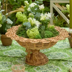 Spring Decorations<Mrs. Alice Luciana Bow Rattan Scalloped Bowl