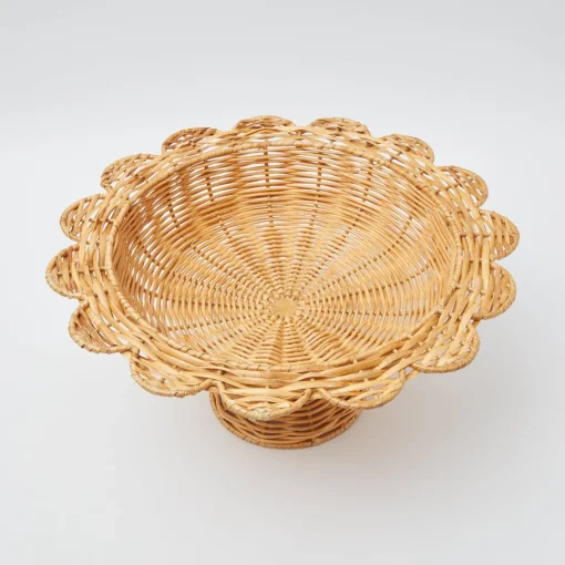 Year-round Decorations | Autumn Decorations<Mrs. Alice Luciana Rattan Scalloped Bowl