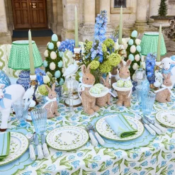 Summer Table Linen | Napkins<Mrs. Alice Mariana Blue & Green Napkins (Set of 4)