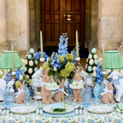 Summer Table Linen | Napkins<Mrs. Alice Mariana Blue & Green Napkins (Set of 4)