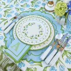 Summer Table Linen | Napkins<Mrs. Alice Mariana Blue & Green Napkins (Set of 4)