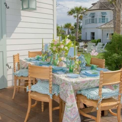 Summer Table Linen | Napkins<Mrs. Alice Mariana Blue & Green Napkins (Set of 4)