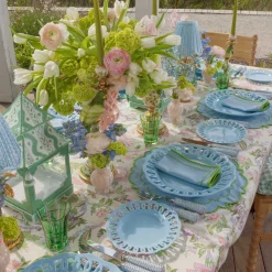 Summer Table Linen | Napkins<Mrs. Alice Mariana Blue & Green Napkins (Set of 4)