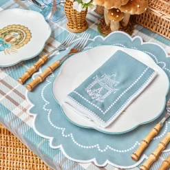 Table Linen Sets | Mrs. Alice Monogram<Mrs. Alice Mariana Duck Egg Placemats & Napkins (Set of 4)