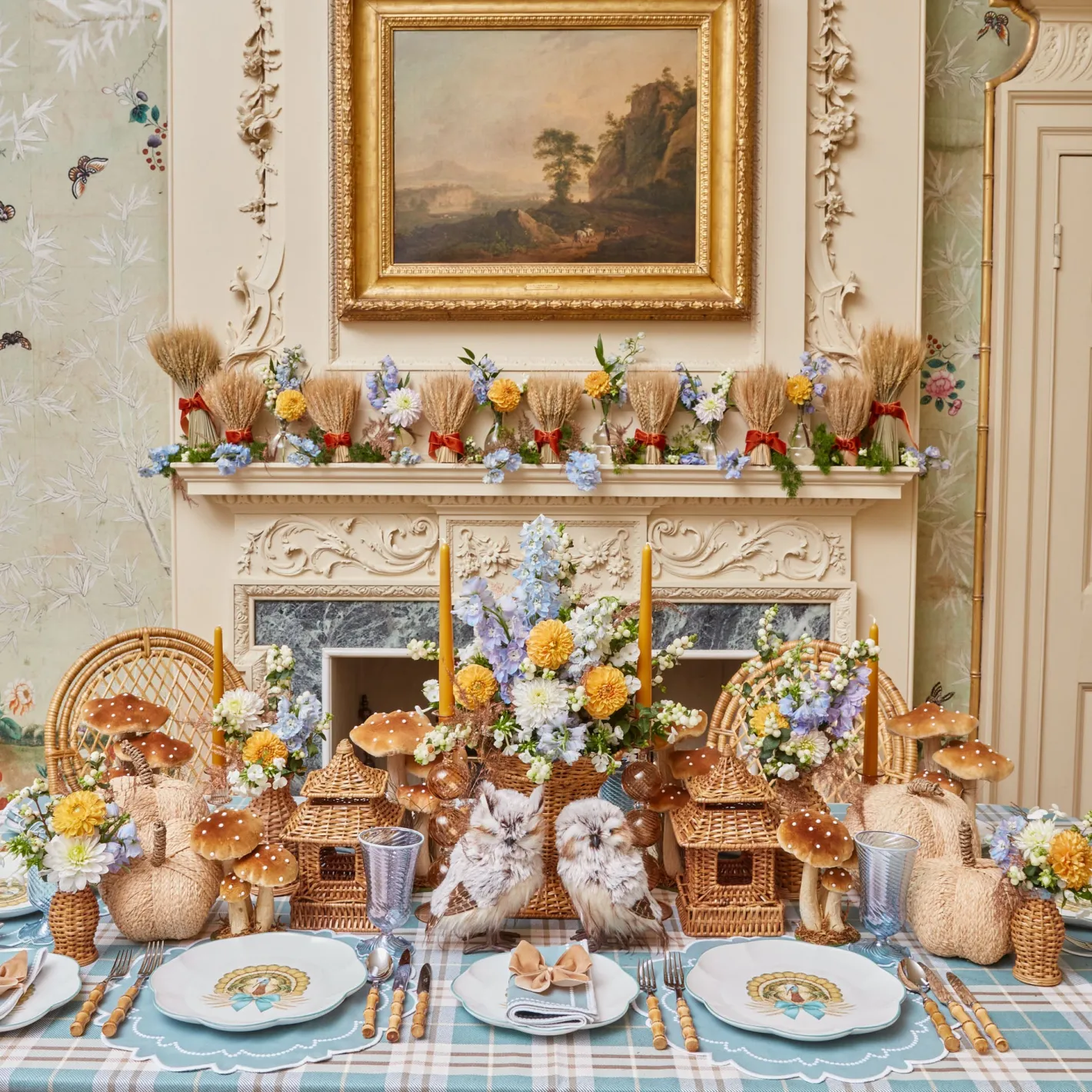 Table Linen Sets | Mrs. Alice Monogram<Mrs. Alice Mariana Duck Egg Placemats & Napkins (Set of 4)