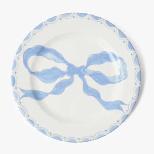 Summer Crockery | Dinner Plates<Mrs. Alice Marilyn Blue Bow Dinner Plate
