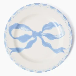 Summer Crockery | Dinner Plates<Mrs. Alice Marilyn Blue Bow Dinner Plate