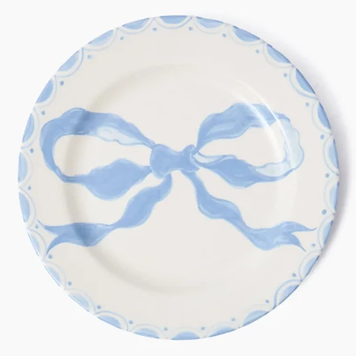 Summer Crockery | Dinner Plates<Mrs. Alice Marilyn Blue Bow Dinner Plate