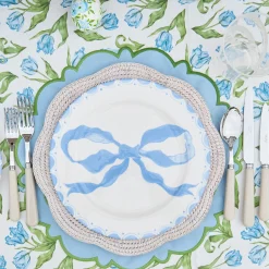 Summer Crockery | Dinner Plates<Mrs. Alice Marilyn Blue Bow Dinner Plate